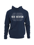Six Seven Bold Typography Design Men's Hoodie