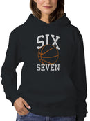 Sports-Themed "Six Seven" Graphic Women's Hoodie
