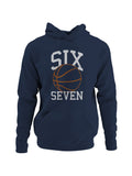Sports-Themed "Six Seven" Graphic Women's Hoodie