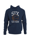 Sports-Themed "Six Seven" Graphic Women's Hoodie