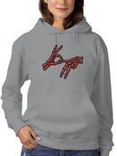 Skeleton Hand "OK" Gesture Women's Hoodie