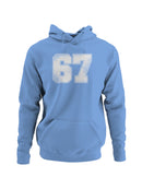 Retro Style Number 67 Design Women's Hoodie