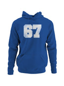 Retro Style Number 67 Design Women's Hoodie
