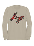 Skeleton Hand "OK" Gesture Men's Sweatshirt