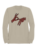 Skeleton Hand "OK" Gesture Men's Sweatshirt