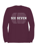 Six Seven Bold Typography Design Men's Sweatshirt
