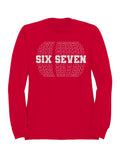Six Seven Bold Typography Design Men's Sweatshirt