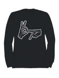 Hand Sign OK Point Gesture Women's Sweatshirt