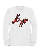 Skeleton Hand "OK" Gesture Women's Sweatshirt