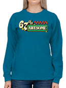 67% Awesome Retro Star Design Women's Sweatshirt
