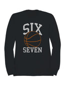 Sports-Themed "Six Seven" Graphic Women's Sweatshirt