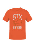 Sports-Themed "Six Seven" Graphic Men's T-shirt