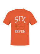 Sports-Themed "Six Seven" Graphic Men's T-shirt