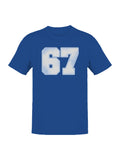 Retro Style Number 67 Design Men's T-shirt