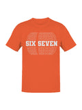 Six Seven Bold Typography Design Men's T-shirt