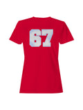 Retro Style Number 67 Design Women's T-shirt