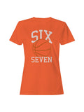 Sports-Themed "Six Seven" Graphic Women's T-shirt