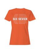Six Seven Bold Typography Design Women's T-shirt