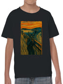 Demon Scream Surreal Art Print Youth's T-shirt