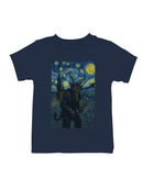 Starry Night Krampus Art Print Youth's T-shirt