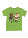Santa and Krampus Unite Youth's T-shirt