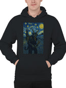 Starry Night Krampus Art Print Men's Hoodie
