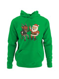 Santa and Krampus Unite Men's Hoodie
