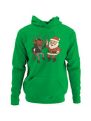Santa and Krampus Unite Men's Hoodie