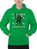 Jingle Hells Krampus Design Men's Hoodie