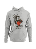 Devil Cartoon with Red Suspenders Men's Hoodie