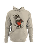 Devil Cartoon with Red Suspenders Men's Hoodie