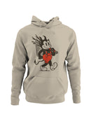 Devil Cartoon with Red Suspenders Men's Hoodie
