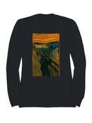 Demon Scream Surreal Art Print Men's Sweatshirt