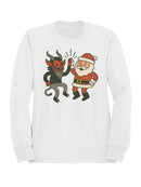 Santa and Krampus Unite Men's Sweatshirt