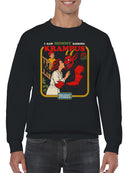 Mommy Kissing Krampus Holiday Humor Men's Sweatshirt