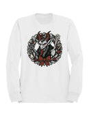 Krampus Wreath Holiday Design Men's Sweatshirt