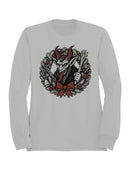 Krampus Wreath Holiday Design Men's Sweatshirt