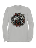 Krampus Wreath Holiday Design Women's Sweatshirt