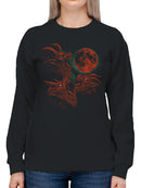 Howling Beasts Under Blood Moon Women's Sweatshirt