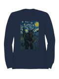 Starry Night Krampus Art Print Women's Sweatshirt