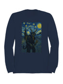 Starry Night Krampus Art Print Women's Sweatshirt