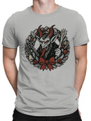 Krampus Wreath Holiday Design Men's T-shirt