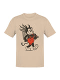 Devil Cartoon with Red Suspenders Men's T-shirt