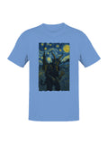 Starry Night Krampus Art Print Men's T-shirt