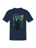 Starry Night Krampus Art Print Men's T-shirt