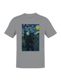 Starry Night Krampus Art Print Men's T-shirt
