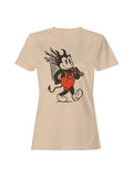 Devil Cartoon with Red Suspenders Women's T-shirt