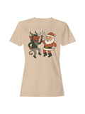 Santa and Krampus Unite Women's T-shirt