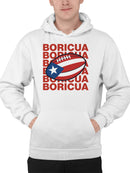 Boricua Football Pride Graphic Men's Hoodie