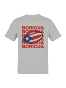 Boricua Football Pride Graphic Men's T-shirt